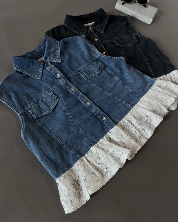 Palzia Denim Vest foto 4