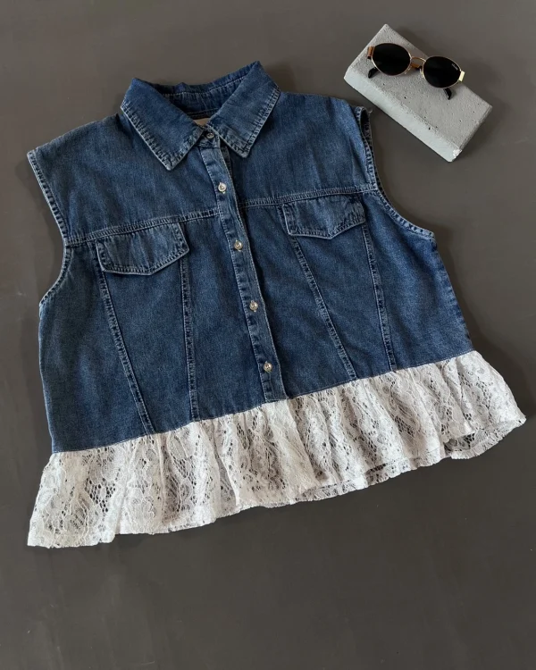 Palzia Denim Vest foto 2
