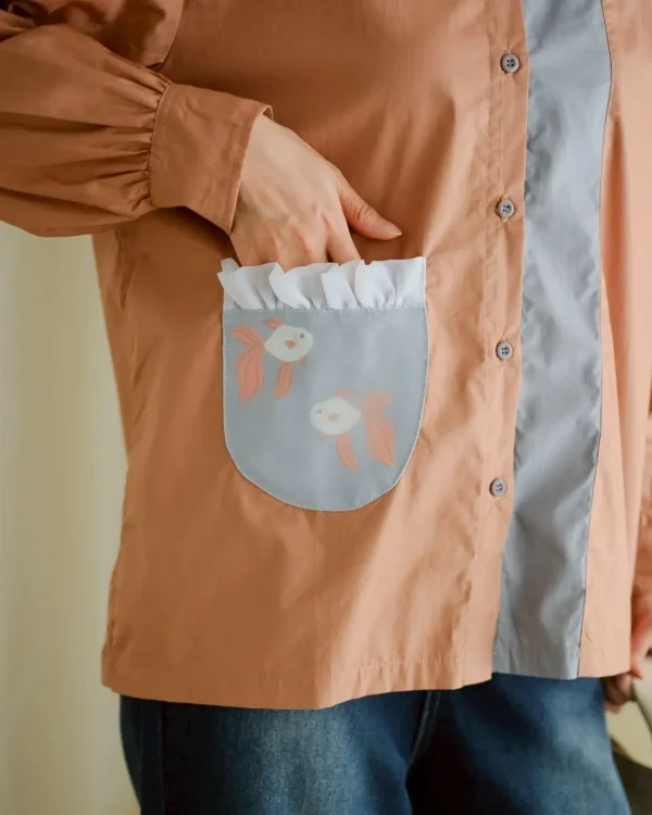 Fishbowl Shirt Mocca Mouse foto 3