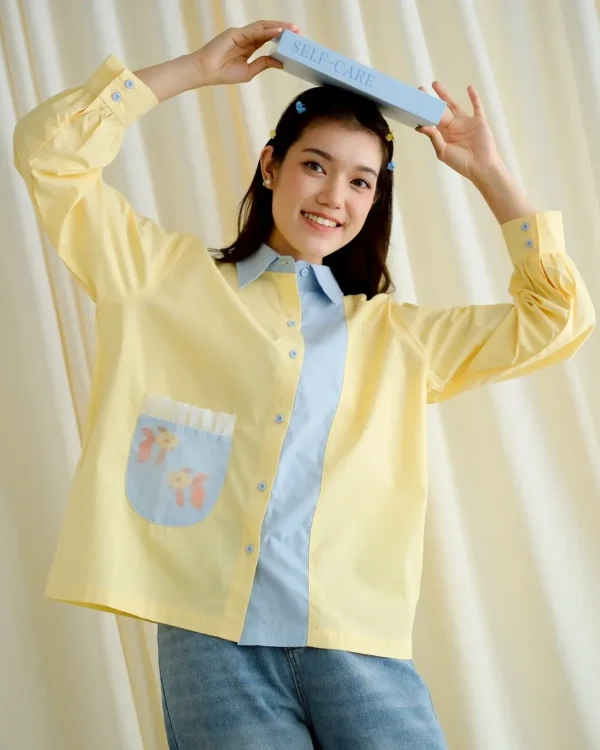 Fishbowl Shirt Pale Banana foto 2