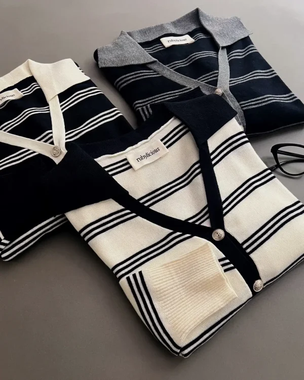 Grazie Stripe Cardi foto 3