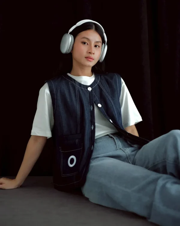 Zizi Denim Vest Dark Blue foto 1