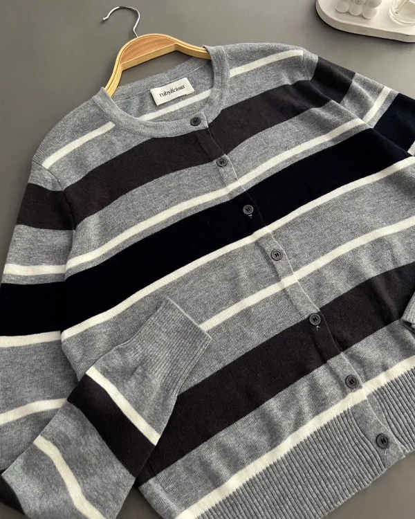 Belora Stripe Cardi foto 2