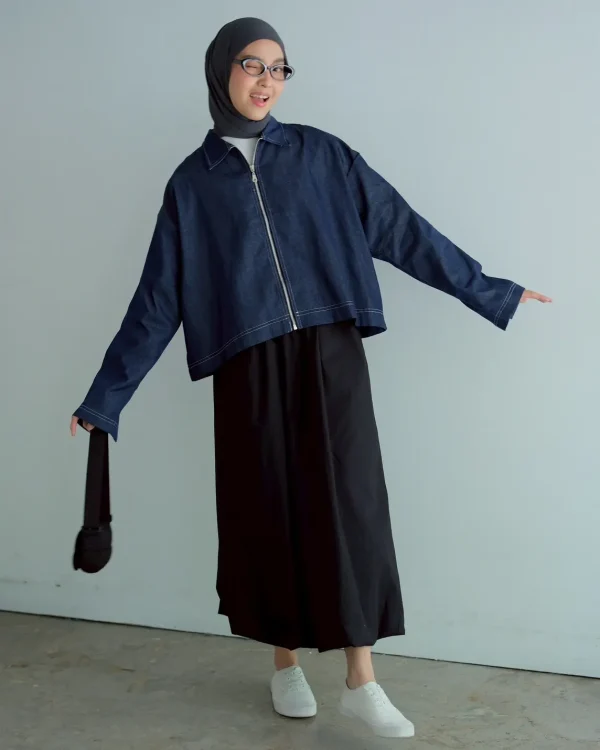 Parvin Denim Jacket Dark Blue foto 3