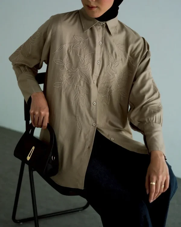 Orinda Shirt Khaki foto 1