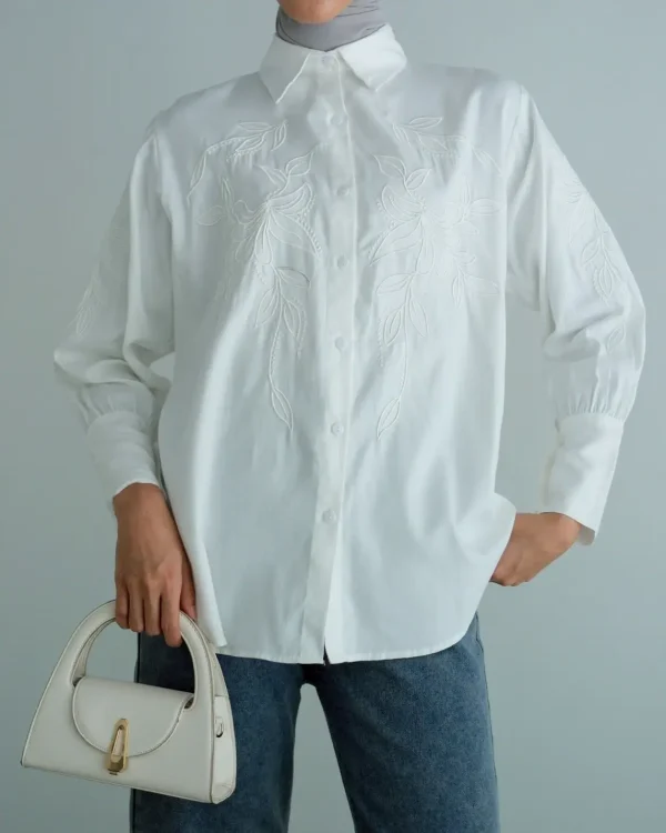 Orinda Shirt Broken White foto 1