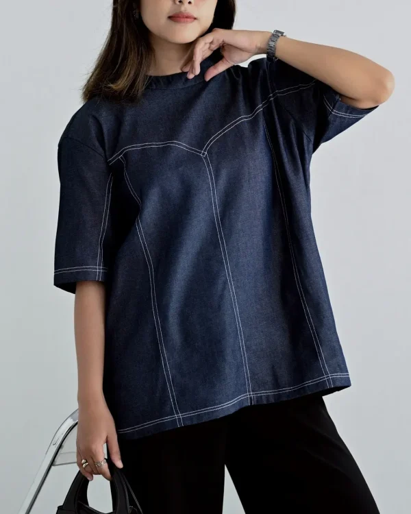 Deanis Denim Shirt Dark Blue foto 2