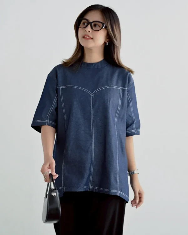 Deanis Denim Shirt Dark Blue foto 1