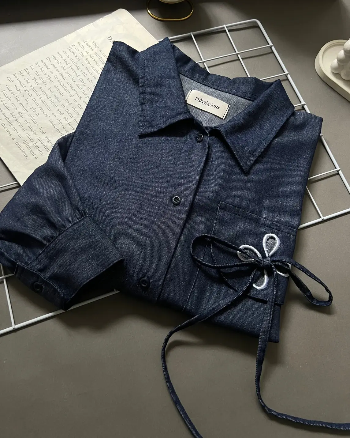 Alternative view of Haize Denim Shirt Dark Blue