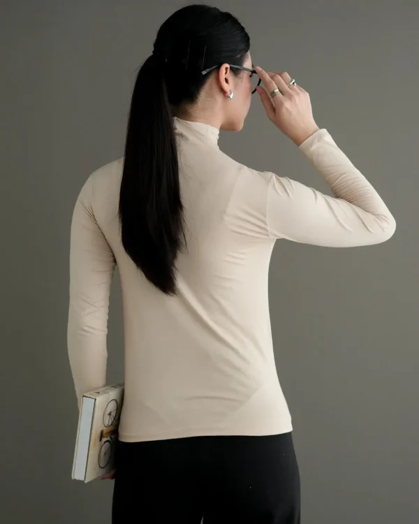 Turtleneck Manset Cream | MANSET BASIC COOLTECH SPANDEX | MANSET WANITA ADEM foto 2