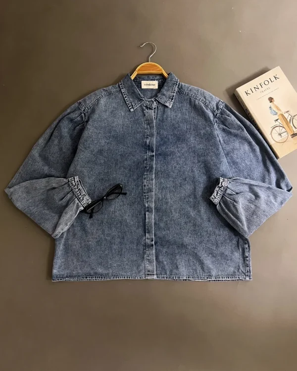 Delara Denim Shirt Acid foto 1