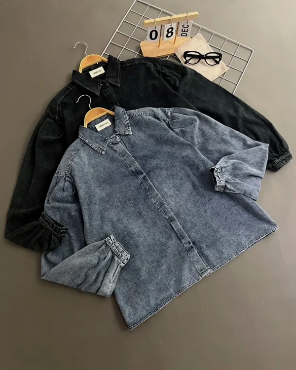 Delara Denim Shirt Acid foto 4