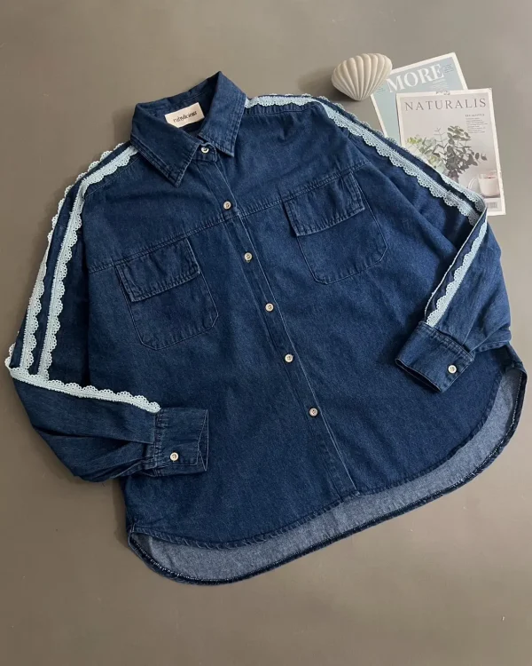 Pyorika Denim Shirt Dark Blue foto 1