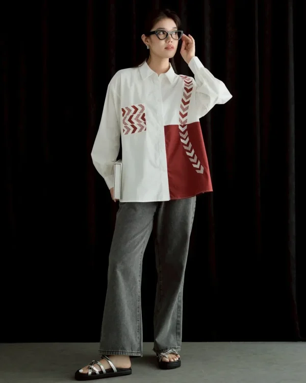 Bizzy Shirt Russet Brown foto 3
