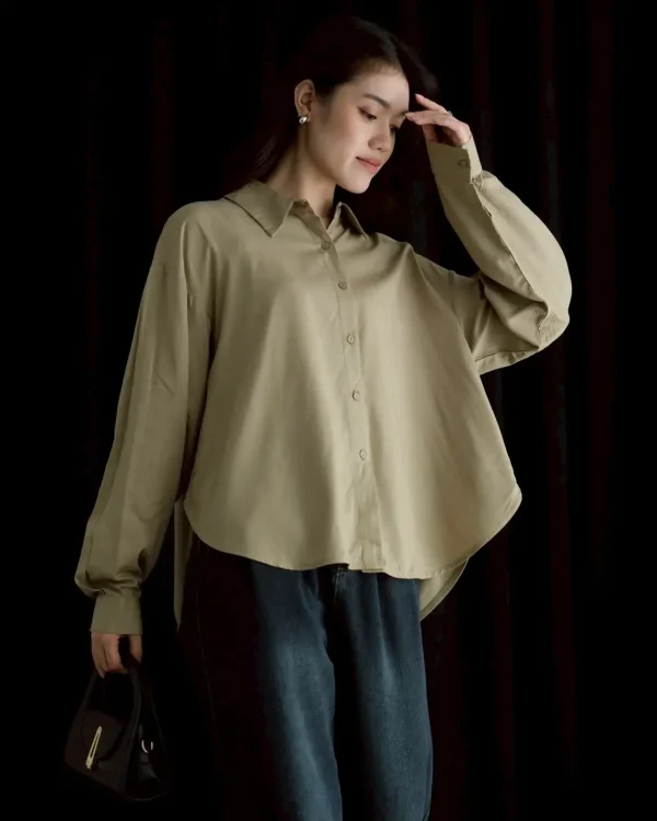 Assa Shirt Sage foto 3