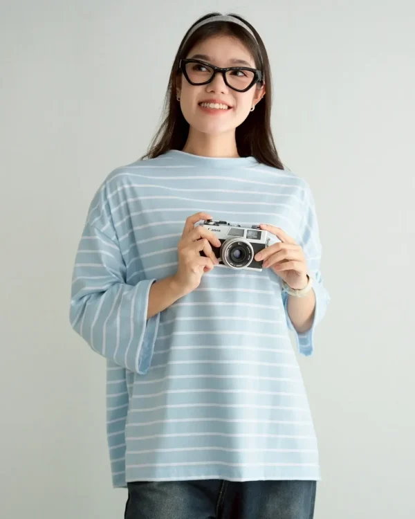 Karasu Stripe Sleeve Top foto 2