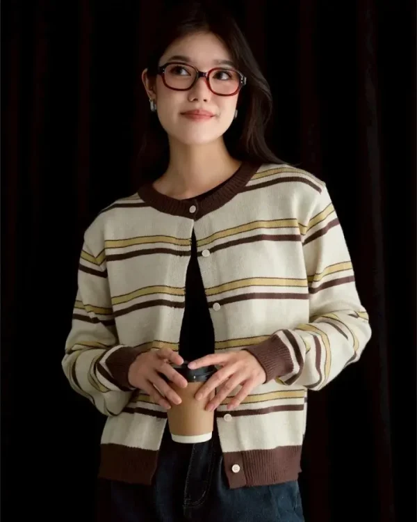 Brianda Stripe Cardi foto 4