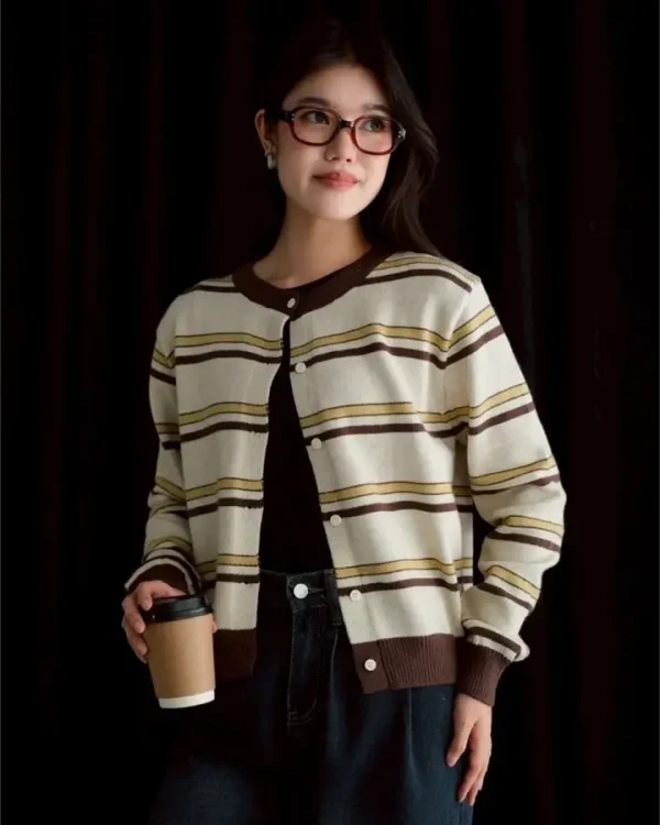 Brianda Stripe Cardi foto 1