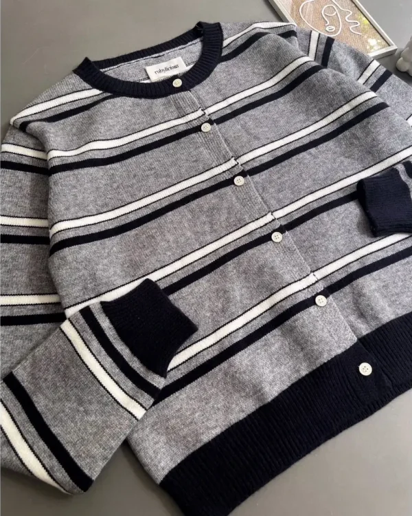 Brianda Stripe Cardi foto 5