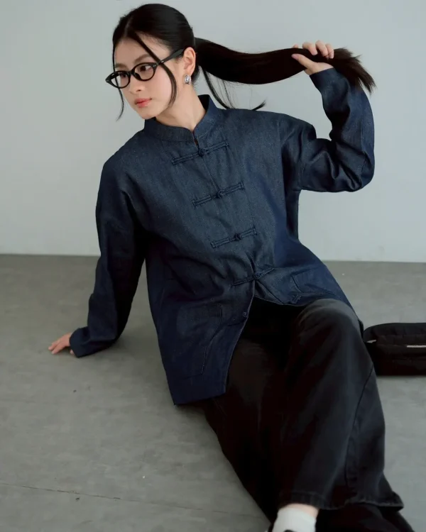 Hunan Denim Shirt Dark Blue foto 3