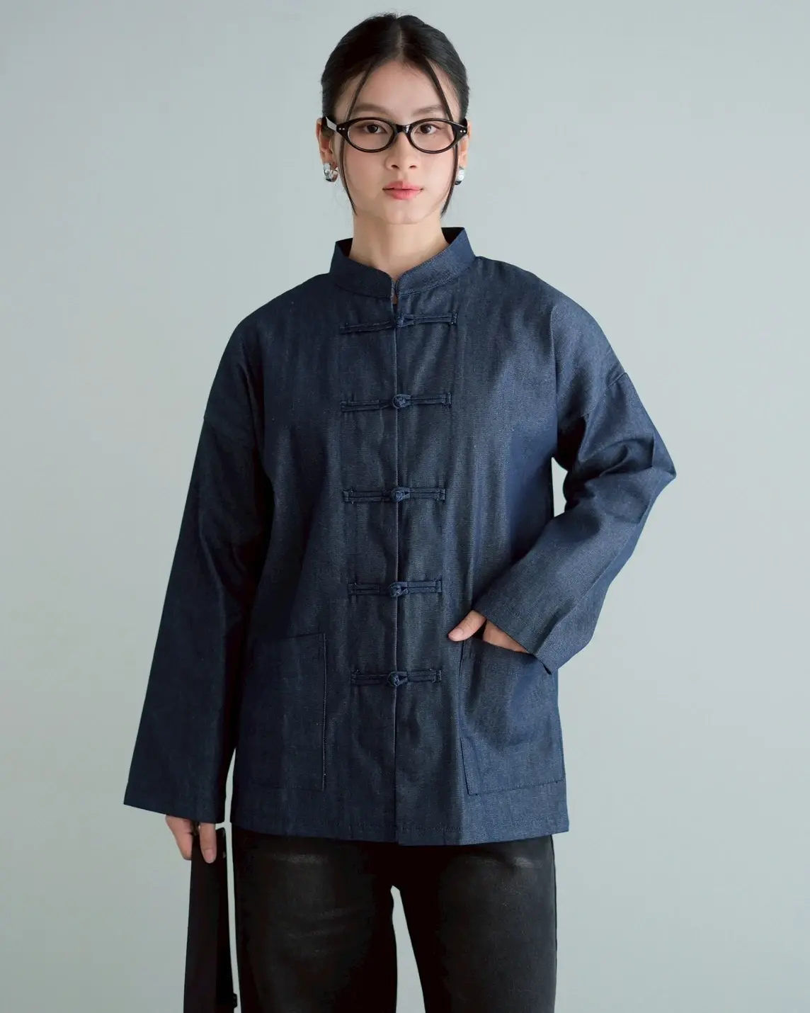 Hunan Denim Shirt Dark Blue