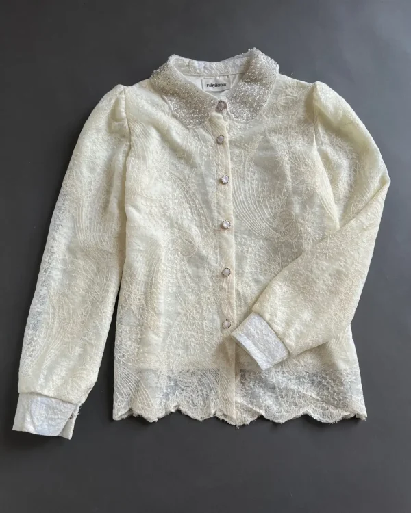 Quiana Shirt Ivory foto 1