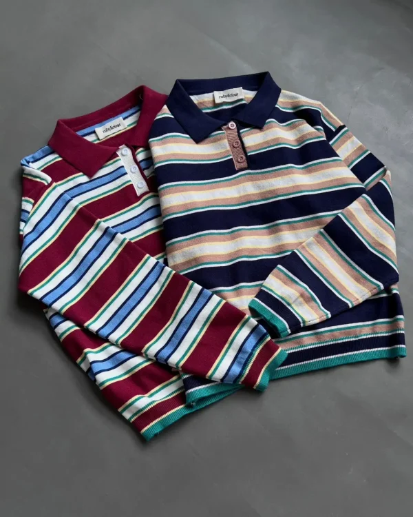 Wesly Stripe Longsleeve Red foto 3