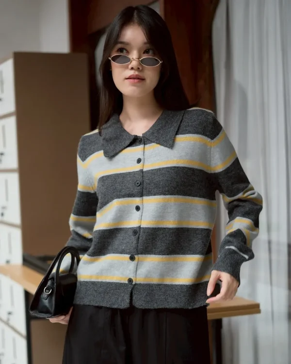 Fawzia Stripe Cardi foto 4