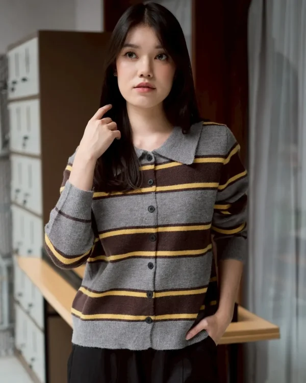 Fawzia Stripe Cardi foto 1