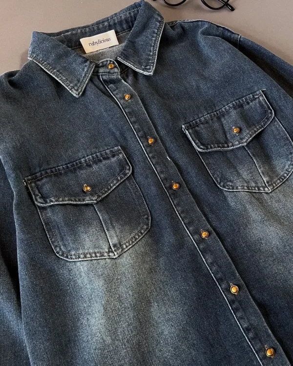Halina Denim Shirt foto 4