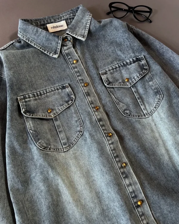 Halina Denim Shirt foto 2