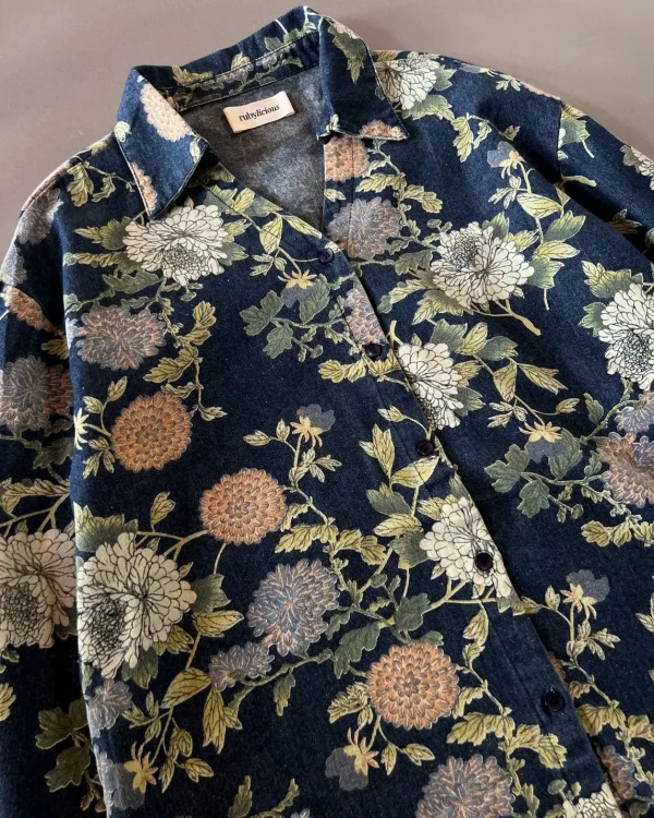 Eloise Denim Shirt Dark Blue foto 2