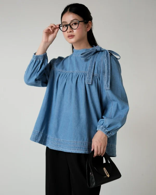 Jhani Denim Blouse foto 5