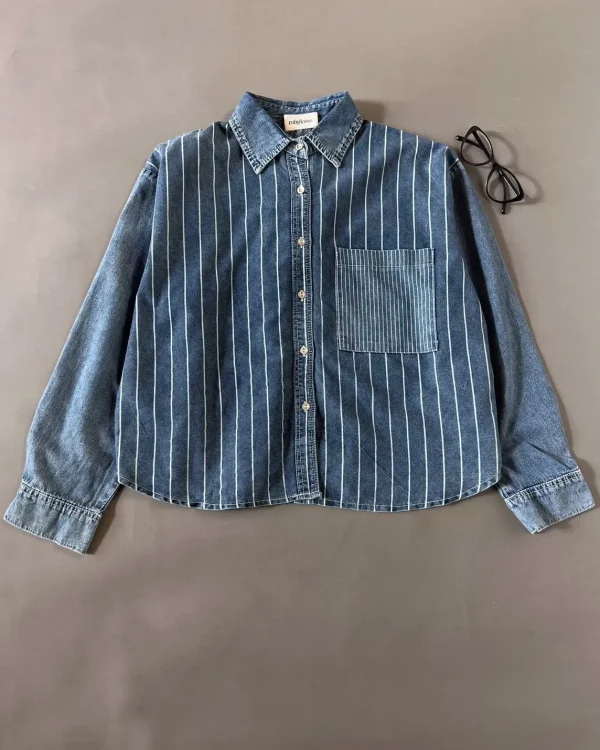Evadne Denim Shirt Medium Blue foto 1
