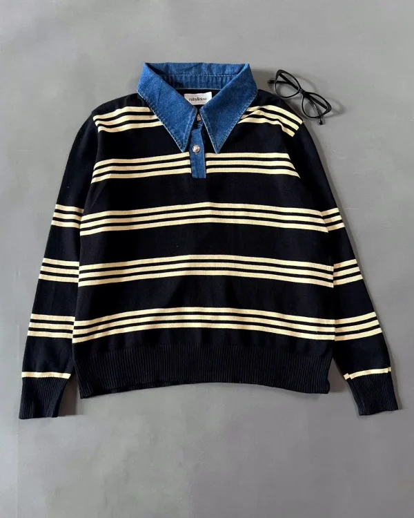 Irayna Stripe Longsleeve Black foto 1