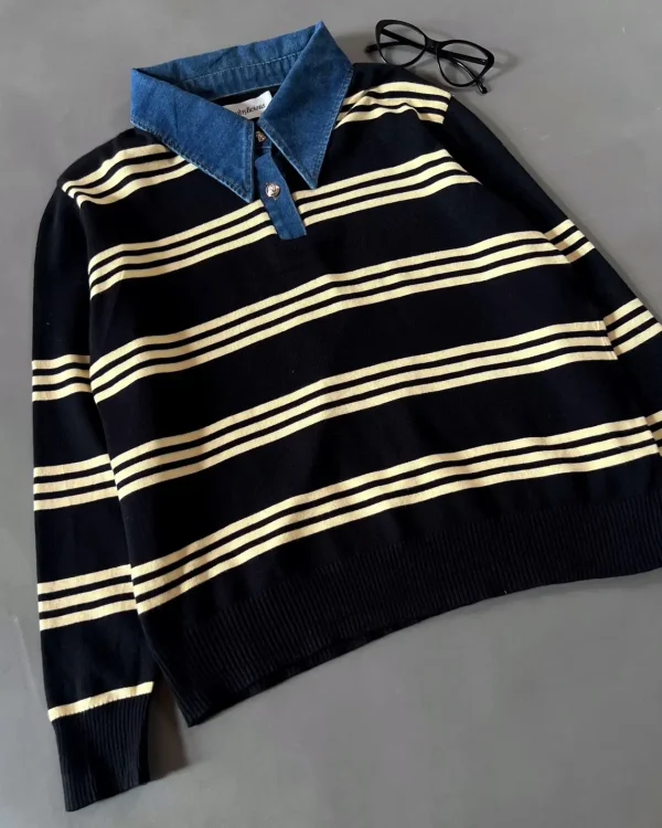 Irayna Stripe Longsleeve Black foto 2
