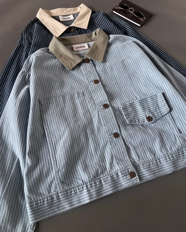 Sloane Denim Stripe Jacket foto 7
