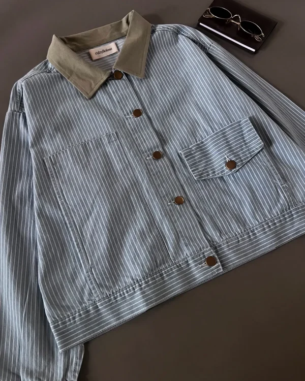 Sloane Denim Stripe Jacket foto 6