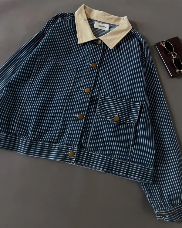 Sloane Denim Stripe Jacket foto 3