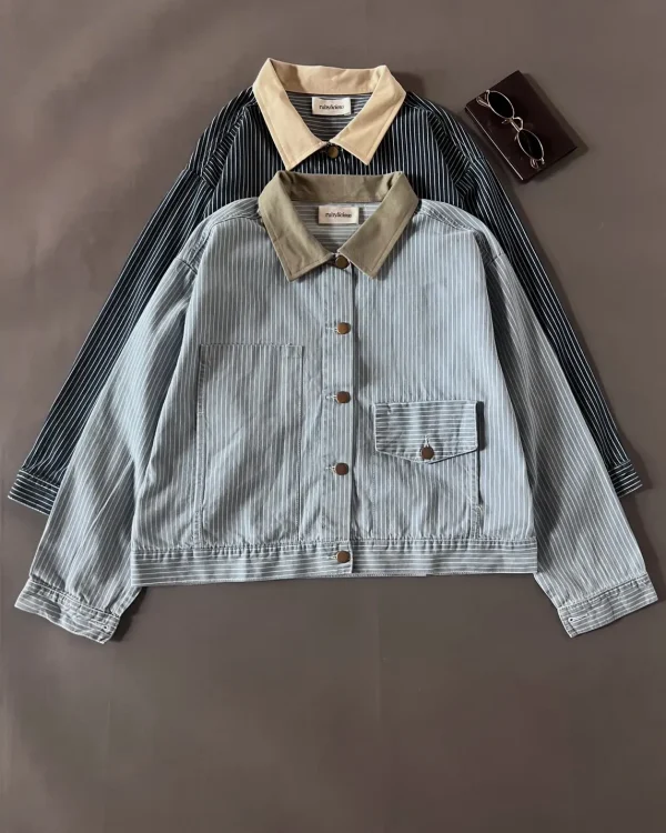 Sloane Denim Stripe Jacket foto 8