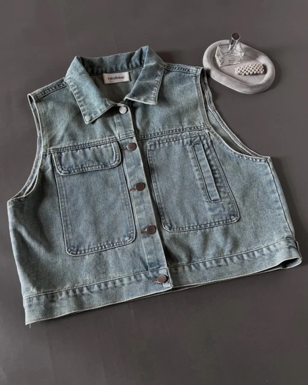 Qivela Denim Vest foto 5