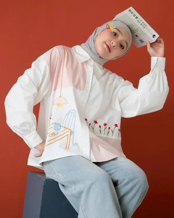 Hare Shirt Dusty Pink foto 3