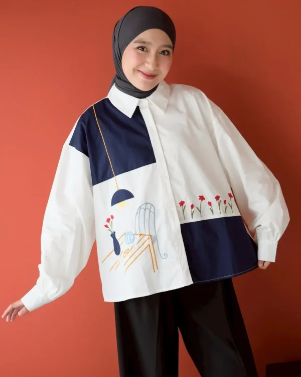Hare Shirt Navy foto 2