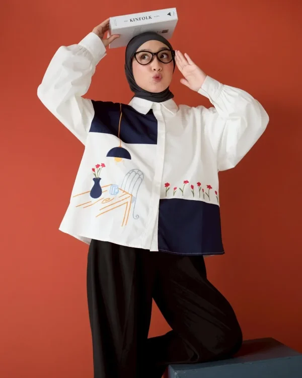 Hare Shirt Navy foto 3