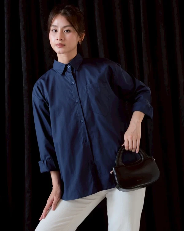 Namira Shirt Navy foto 2