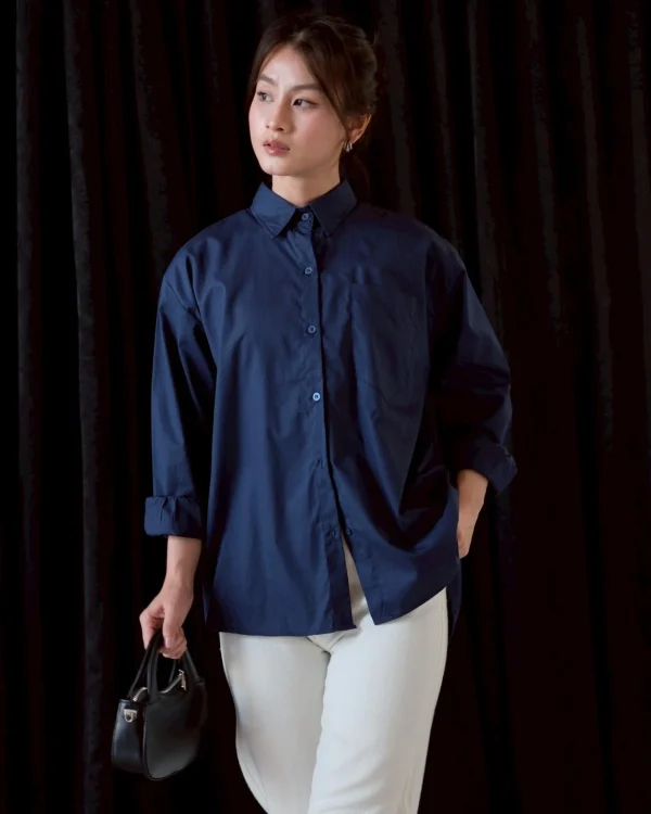 Namira Shirt Navy foto 3