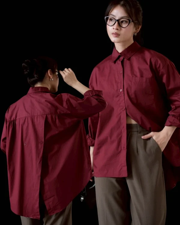 Namira Shirt Maroon foto 1
