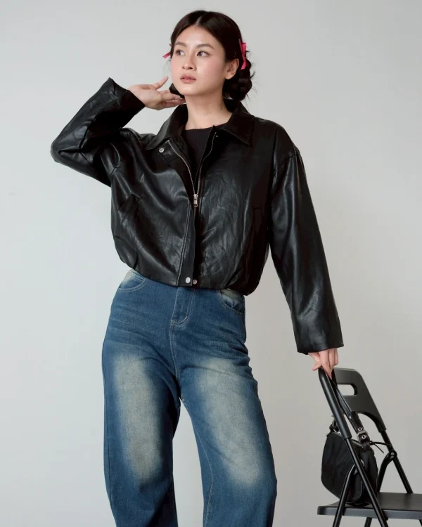 Celiora Leather Jacket foto 4