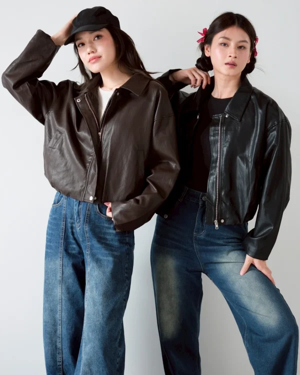 Celiora Leather Jacket foto 7