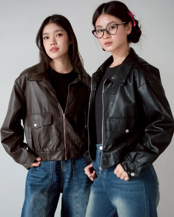 Gisya Leather Jacket foto 4